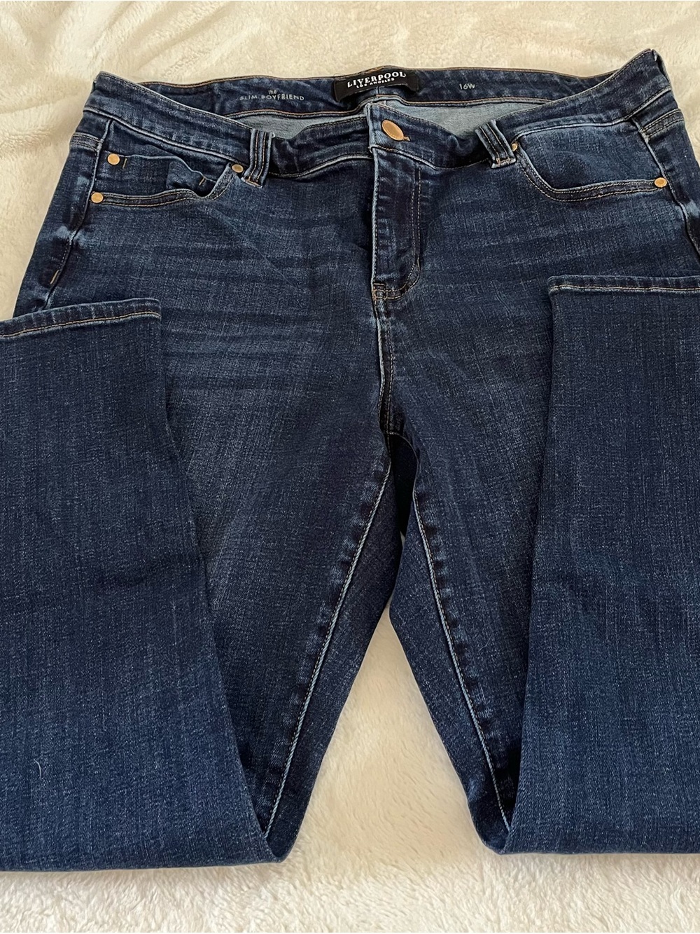 Liverpool Women's Dark Indigo Boyfriend Jean